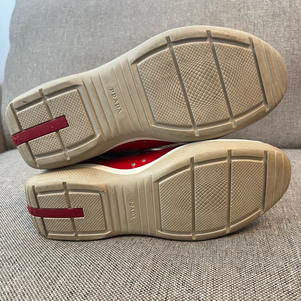 Prada America’s Cup high-top sneakers - Men size 7.5-8 - Picture 7 of 7